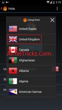 Select-country-vpn